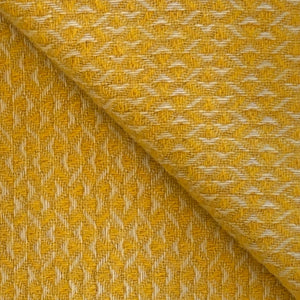Basketweave Wool Blanket in Gorse - James & May