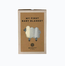 Load image into Gallery viewer, Checked Baby Blanket in Blue Sky - James &amp; May