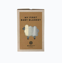 Load image into Gallery viewer, Checked Baby Blanket in Blue Sky - James & May