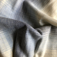 Load image into Gallery viewer, Checked Baby Blanket in Blue Sky - James & May
