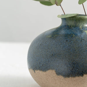 Dipped Stem Vase in Blue & Green - James & May