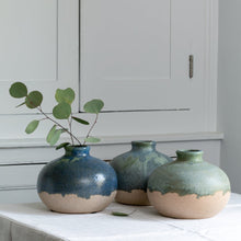 Load image into Gallery viewer, Dipped Stem Vase in Blue & Green - James & May