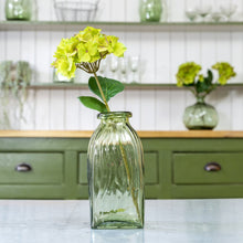 Load image into Gallery viewer, Glass Ripple Vase in Green - James & May