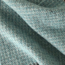 Load image into Gallery viewer, Illusion Wool Blanket in Spearmint and Grey - James &amp; May