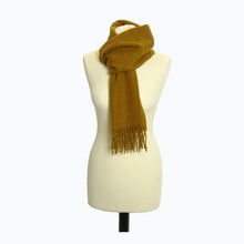 Load image into Gallery viewer, Lambswool Scarf in Old Gold - James &amp; May