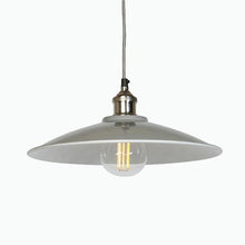 Load image into Gallery viewer, Large Tapered Pendant Light in Grey - James & May