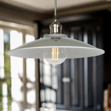 Load image into Gallery viewer, Large Tapered Pendant Light in Grey - James & May