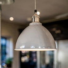 Load image into Gallery viewer, Small Domed Pendant Light in Grey - James & May