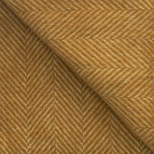 Load image into Gallery viewer, Small Fishbone Wool Blanket in Mustard - James & May