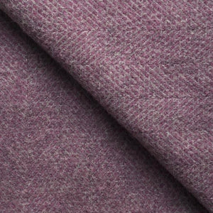 Beehive Blanketstitch Wool Blanket in Woolly Thistle - James & May