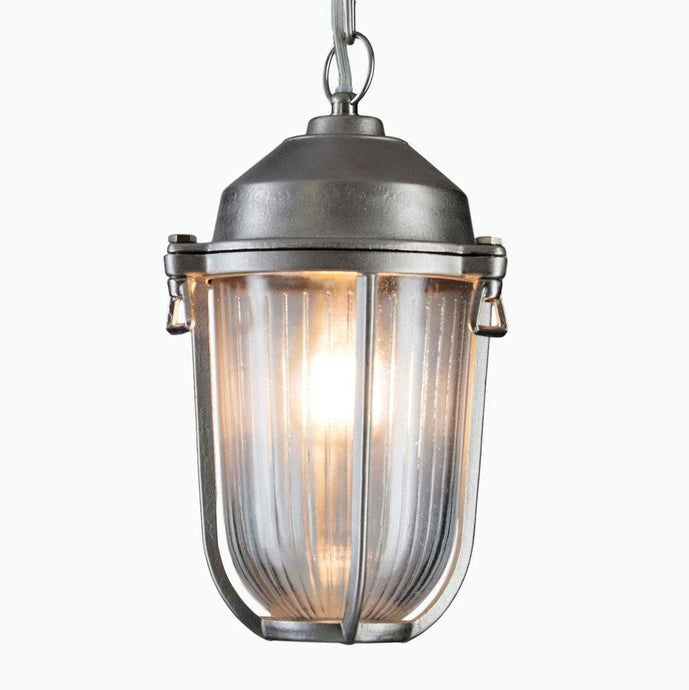 Boatyard Exterior Pendant Light in Nickel - James & May
