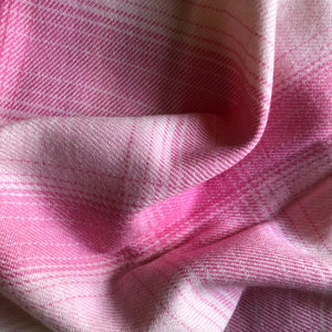 Checked Baby Blanket in Pink Sky - James & May