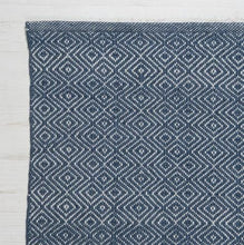 Load image into Gallery viewer, Diamond Rug in Navy - James &amp; May