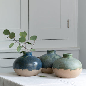 Dipped Stem Vase in Blue & Green - James & May