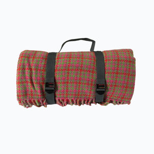 Festival Wool Picnic Blanket in Cherry - James & May