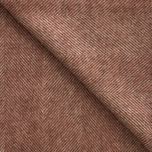Herringbone Wool Blanket in Burnt Orange - James & May