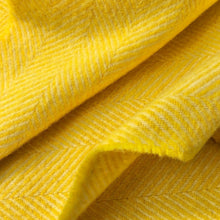 Load image into Gallery viewer, Fishbone Wool Blanket in Celandine - James &amp; May