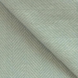 Fishbone Wool Blanket in Duck Egg Blue - James & May