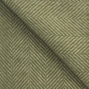 Fishbone Wool Blanket in Olive Green - James & May