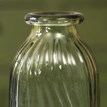 Load image into Gallery viewer, Glass Ripple Vase in Green - James &amp; May