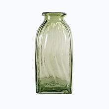 Load image into Gallery viewer, Glass Ripple Vase in Green - James &amp; May