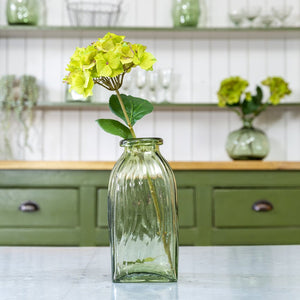 Glass Ripple Vase in Green - James & May