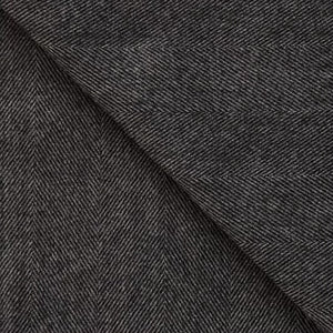 Herringbone Lambswool Blanket in Graphite - James & May