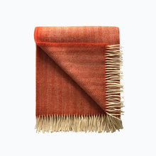Load image into Gallery viewer, Herringbone Wool Blanket in Bonfire - James &amp; May