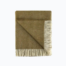 Load image into Gallery viewer, Herringbone Wool Blanket in Old Gold - James &amp; May