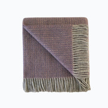 Load image into Gallery viewer, Illusion Wool Blanket in Dried Lilac - James &amp; May