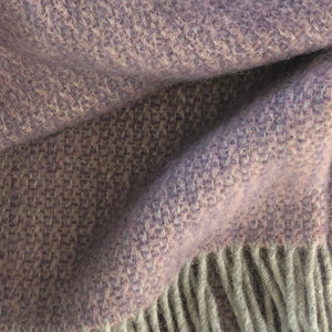 Illusion Wool Blanket in Dried Lilac - James & May
