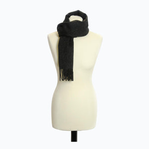 Lambswool Scarf in Charcoal Grey - James & May