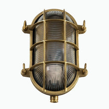 Load image into Gallery viewer, Large Oval Bulkhead Light in Brass - James &amp; May