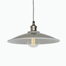 Load image into Gallery viewer, Large Tapered Pendant Light in Grey - James &amp; May