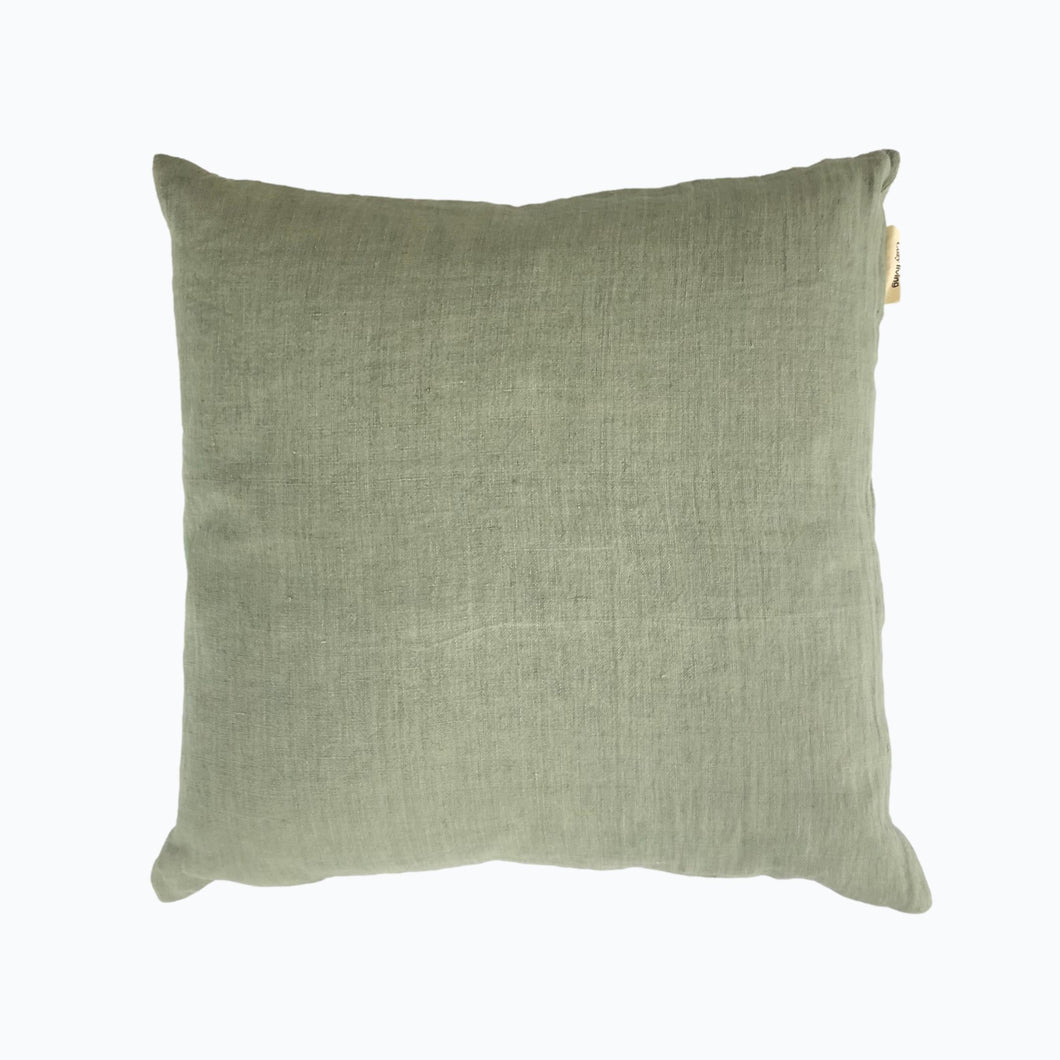Linen Cushion in Moss - James & May