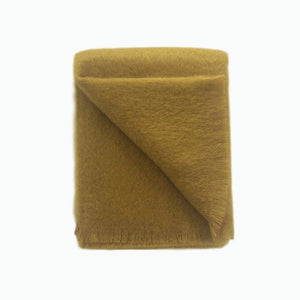 Mohair Throw in Burnt Gold - James & May