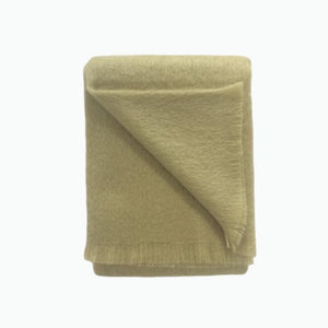 Mohair Throw in Sage Green - James & May