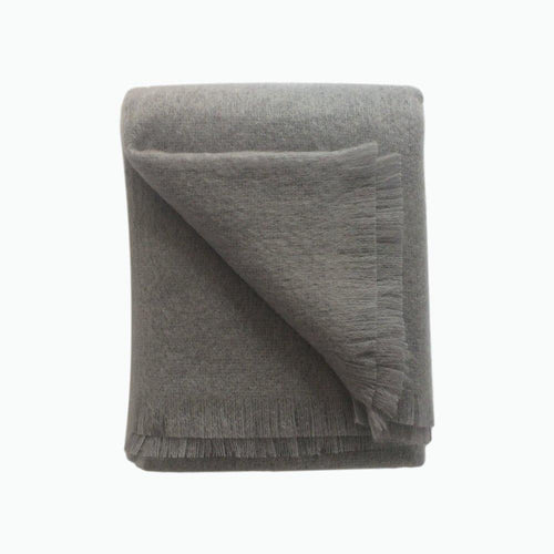 Mohair Throw in Slate - James & May