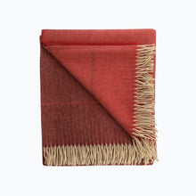 Load image into Gallery viewer, Ombre Alpaca Blanket in Rust - James &amp; May