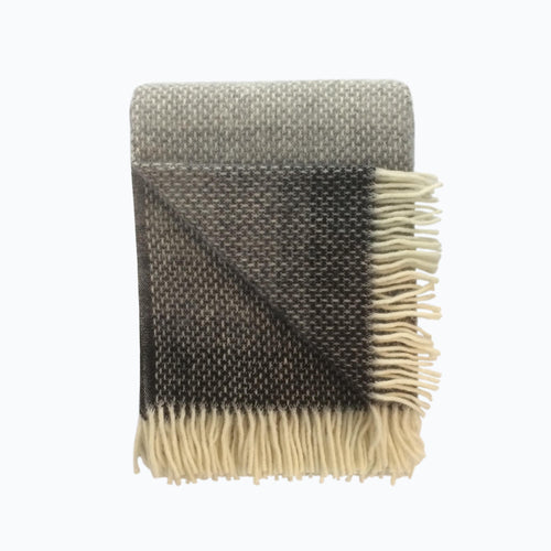 Ombre Wool Blanket in Pebble - James & May