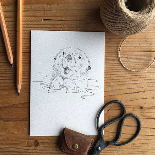Sea Otter Notecard - James & May