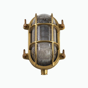 Small Oval Bulkhead Light in Brass - James & May