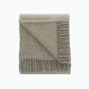 Small Wafer Wool Blanket in Silver - James & May
