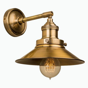 Triangular Wall Light in Antique Brass - James & May