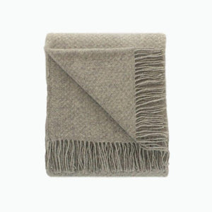 Wafer Wool Blanket in Silver - James & May