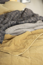 Load image into Gallery viewer, Washed Cotton Quilt in Mustard - James &amp; May
